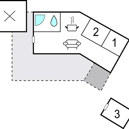 Three-bedroom In Skjern Halby